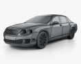 Bentley Continental Flying Spur 2012 3D 모델  wire render