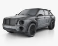 Bentley EXP 9 F 2015 3Dモデル wire render