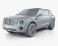 Bentley EXP 9 F 2015 3d model clay render