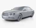 Bentley Flying Spur 2017 3Dモデル clay render