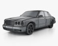 Bentley Arnage T 2009 Modello 3D wire render