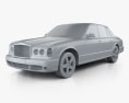 Bentley Arnage T 2009 Modello 3D clay render