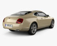 Bentley Continental GT 2012 3D-Modell Rückansicht