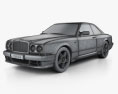 Bentley Continental SC 1999 3D模型 wire render