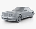 Bentley Continental SC 1999 3D-Modell clay render