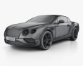 Bentley Continental GTC 2018 3D模型 wire render