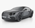 Bentley Continental GT Speed 2018 3d model wire render