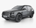 Bentley Bentayga 2019 3D 모델  wire render