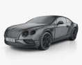 Bentley Continental GT 2018 3D модель wire render