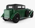 Bentley 8 Litre 1930 3D模型 后视图
