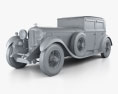 Bentley 8 Litre 1930 3D модель clay render