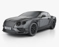 Bentley Continental GT Supersports descapotable 2017 Modelo 3D wire render
