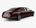 Bentley Mulsanne Grand Limousine Mulliner 2020 Modèle 3d vue arrière