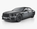 Bentley Flying Spur 2022 3D модель wire render