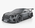 Bentley Continental GT3 2022 3D模型 wire render