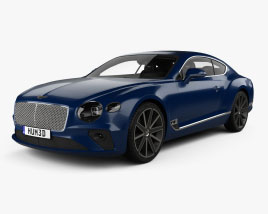 Bentley Continental GT avec Intérieur 2018 Modèle 3D