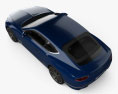 Bentley Continental GT with HQ interior 2021 3d model top view