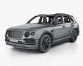 Bentley Bentayga Speed US-spec з детальним інтер'єром 2022 3D модель wire render