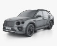 Bentley Bentayga Speed 2020 3D-Modell wire render