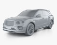 Bentley Bentayga Speed 2020 3D-Modell clay render