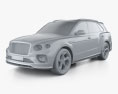 Bentley Bentayga S 2020 Modèle 3d clay render