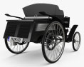 Benz Velo 1894 3D模型 后视图