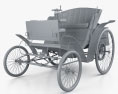 Benz Velo 1894 3d model clay render