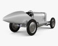 Benz Blitzen 1909 3Dモデル 後ろ姿