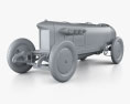 Benz Blitzen 1909 3Dモデル clay render