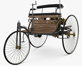 Benz Patent-Motorwagen 1885 Modello 3D