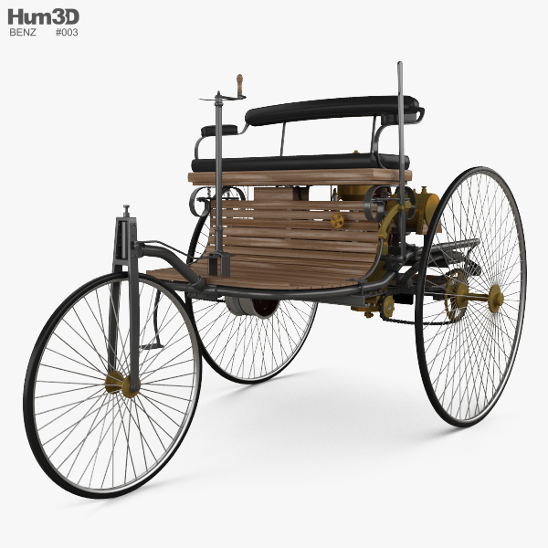 Benz Patent-Motorwagen 1885 3Dモデル