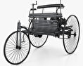 Benz Patent-Motorwagen 1885 3d model wire render