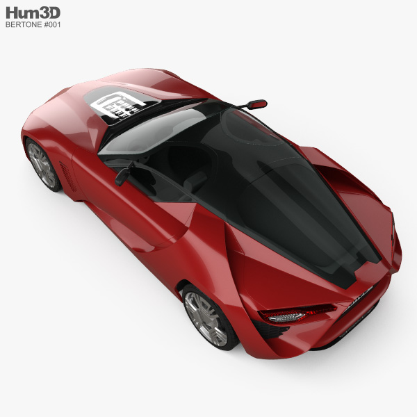 Bertone Mantide 2009 3D model - Vehicles on Hum3D