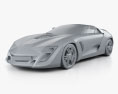 Bertone Mantide 2009 3D-Modell clay render