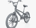 Mongoose BMX Bicycle 3d model clay render