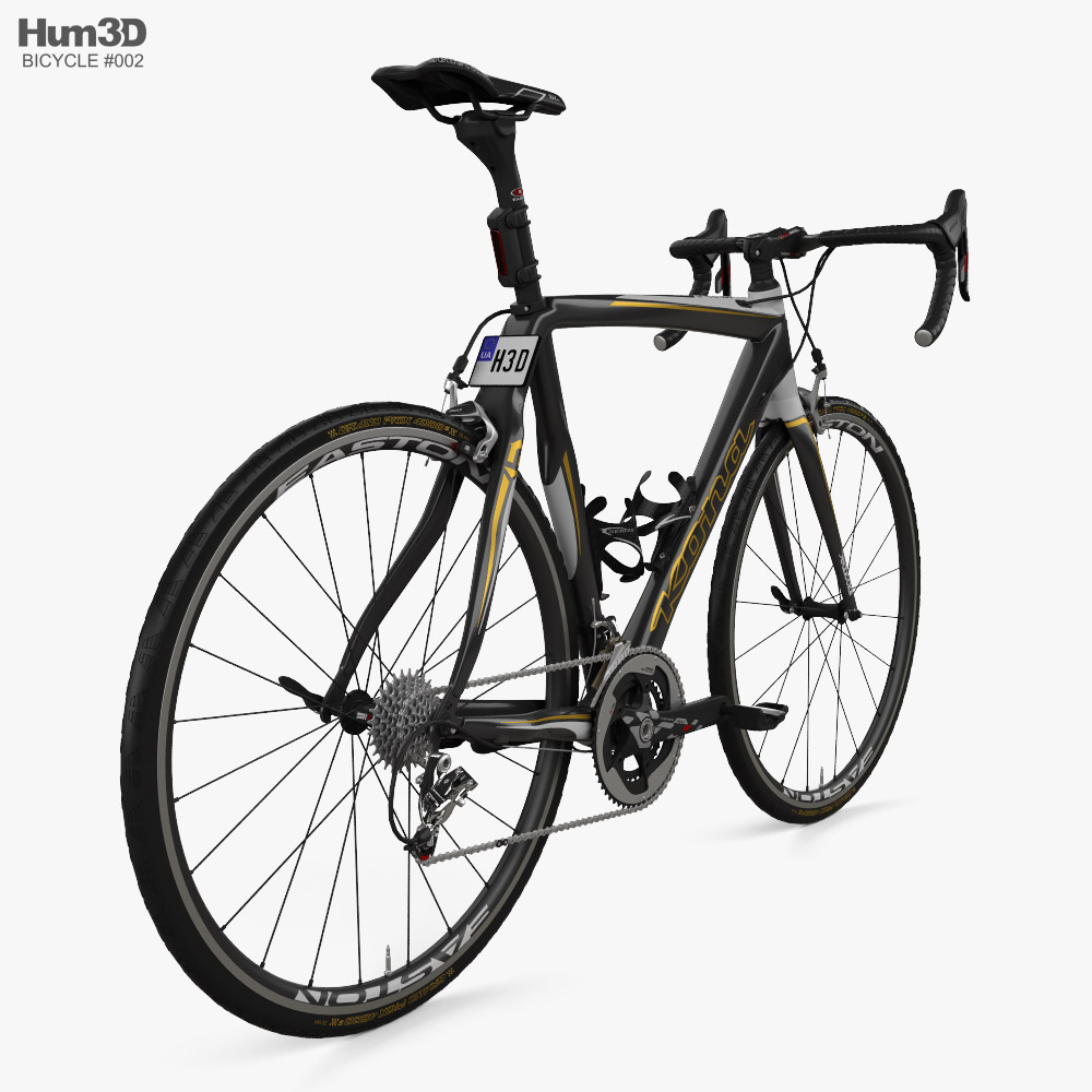 Bicycle Kona Red Zone 2013 3d model back view