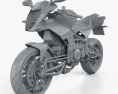 Bimota Tesi 3D 2014 3d model clay render
