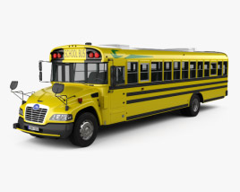 Blue Bird Vision School Bus 2015 3D model
