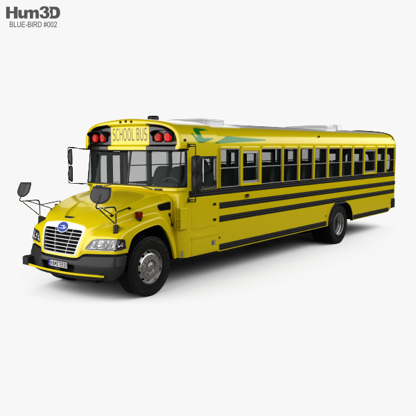 Blue Bird Vision Autobús Escolar 2015 Modelo 3D