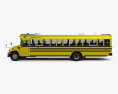 Blue Bird Vision Autobús Escolar 2015 Modelo 3D vista lateral