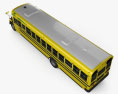Blue Bird Vision Autobús Escolar 2015 Modelo 3D vista superior
