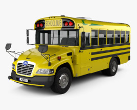 Blue Bird Vision Scuolabus L1 2015 Modello 3D