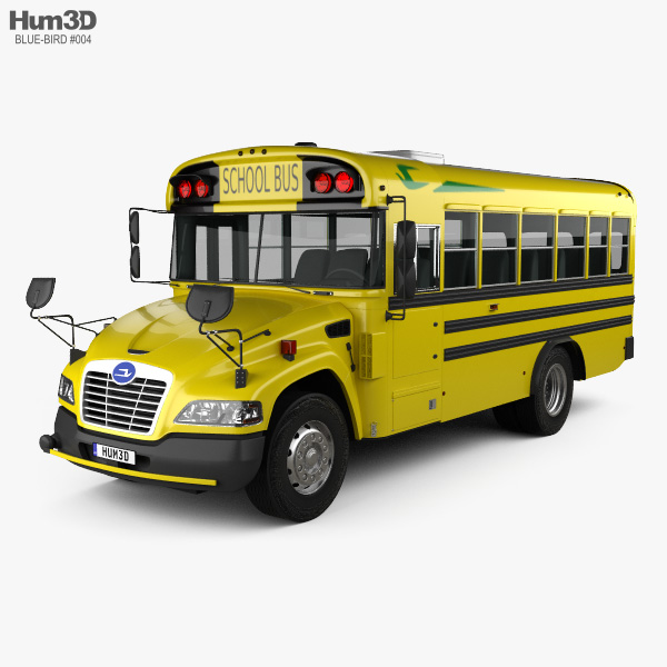 Blue Bird Vision Autobús Escolar L1 2015 Modelo 3D