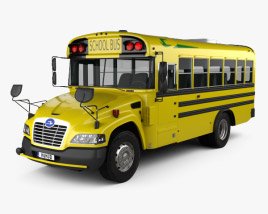 Blue Bird Vision Шкільний автобус L1 2015 3D модель