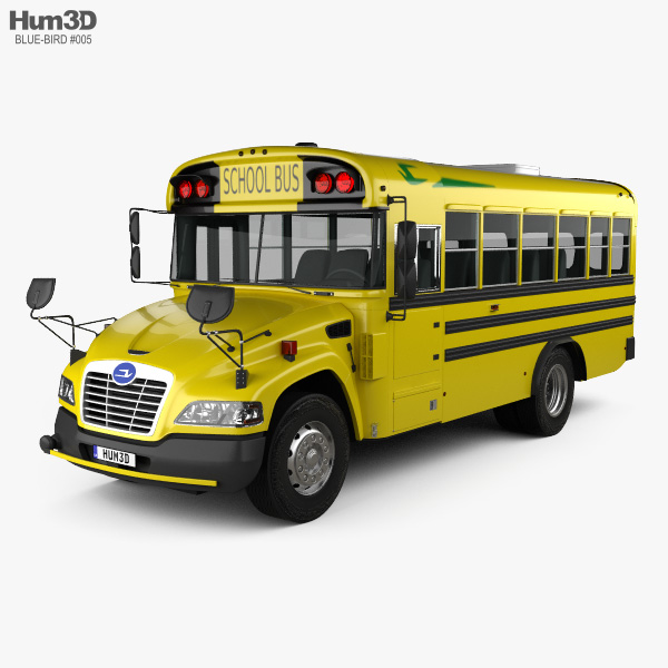Blue Bird Vision Autobús Escolar L1 2015 Modelo 3D