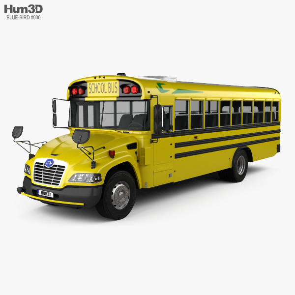 Blue Bird Vision Autobús Escolar L3 2015 Modelo 3D