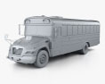 Blue Bird Vision School Bus L3 2015 3d model clay render