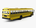 Blue Bird FE Schulbus 2020 3D-Modell Rückansicht