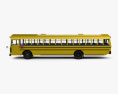 Blue Bird FE Autobús Escolar 2020 Modelo 3D vista lateral
