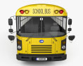 Blue Bird FE Schulbus 2020 3D-Modell Vorderansicht